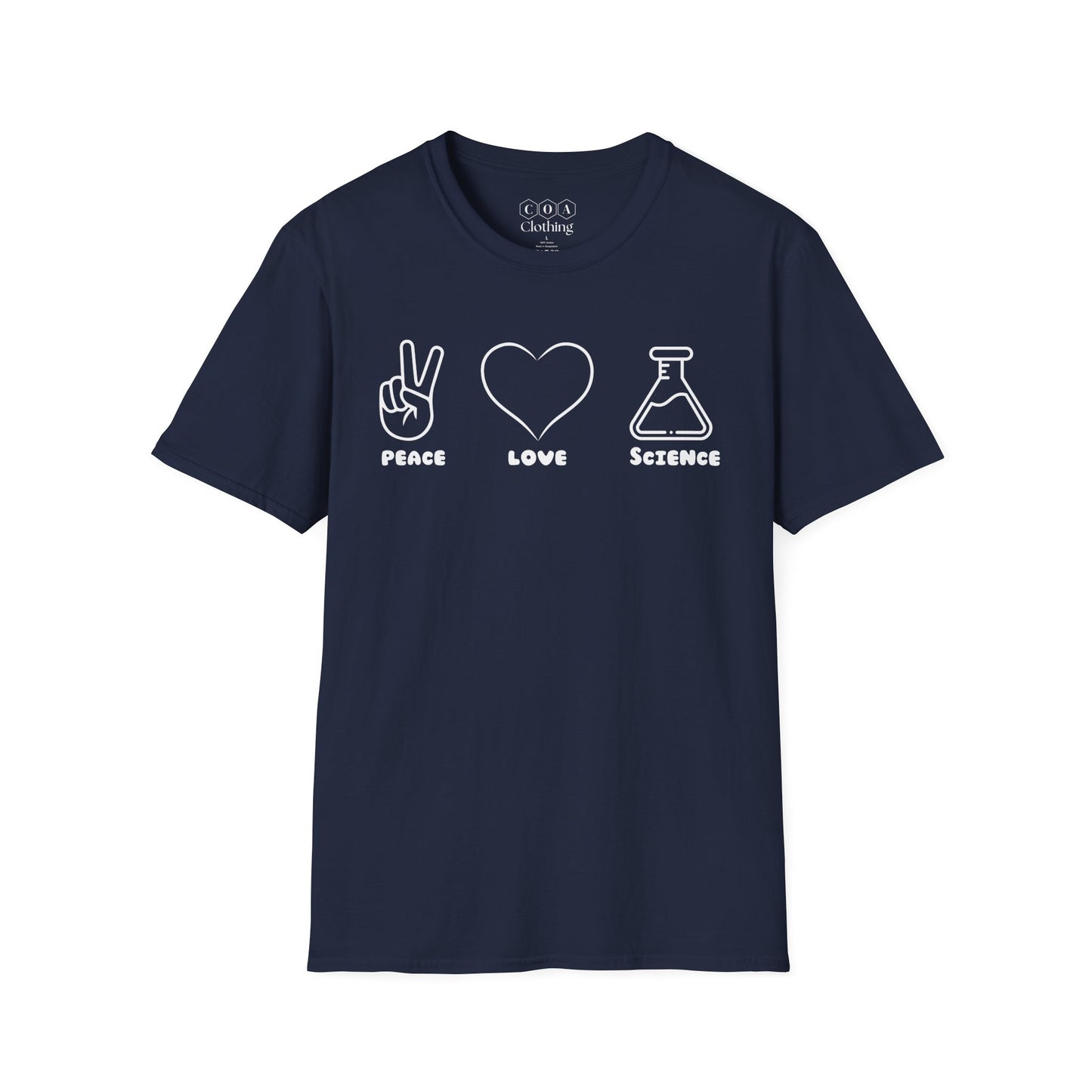 Peace Love Science T-shirt