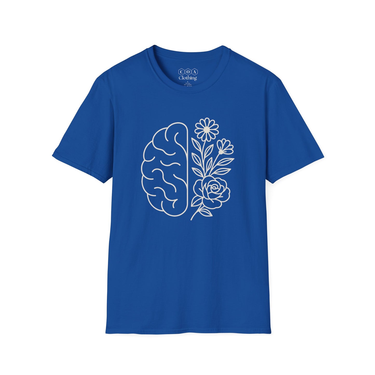 Minimalistic Brain and Flower T-shirt