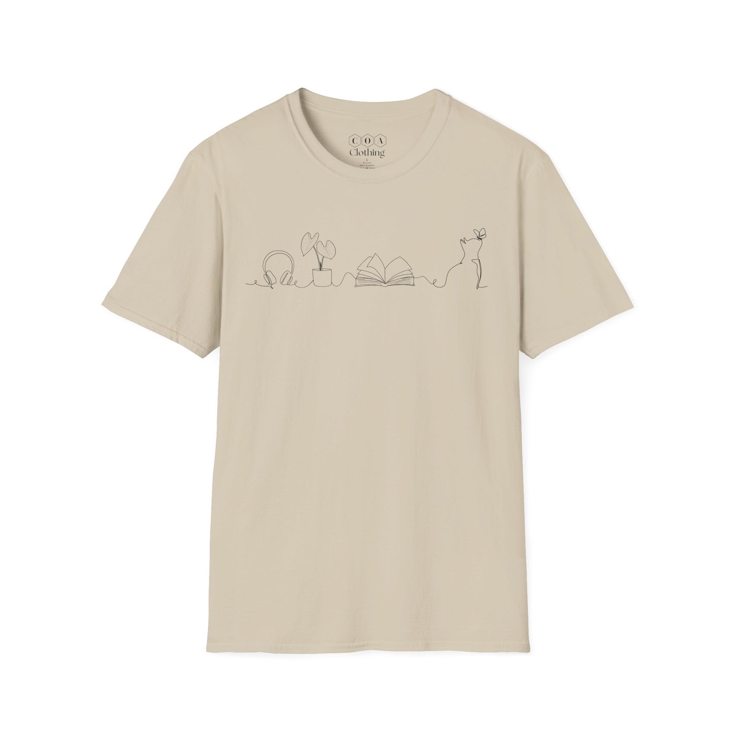Minimalistic Line Art T-shirt