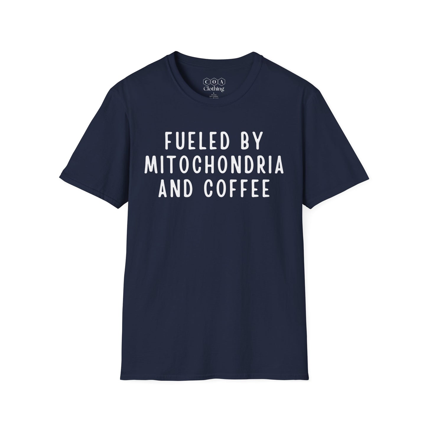 Fueled by Mitochondria and Coffee T-shirt