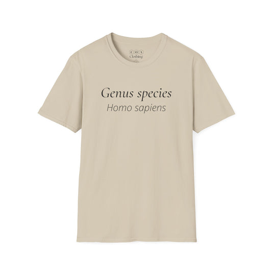 Genus Species Homo Sapiens T-shirt
