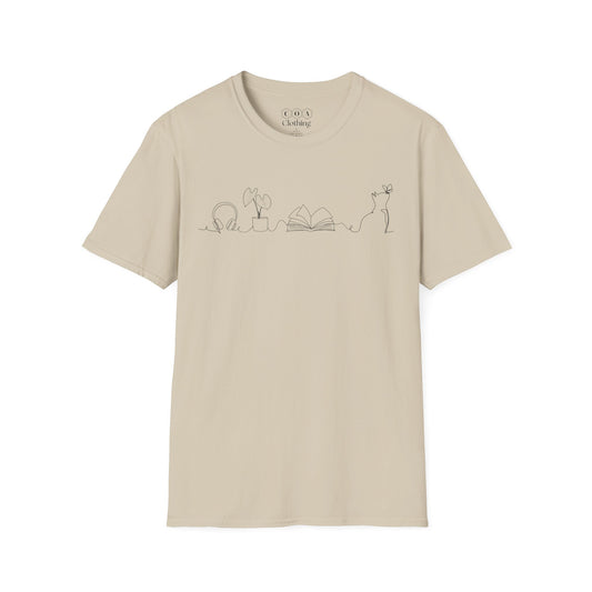 Minimalistic Line Art T-shirt
