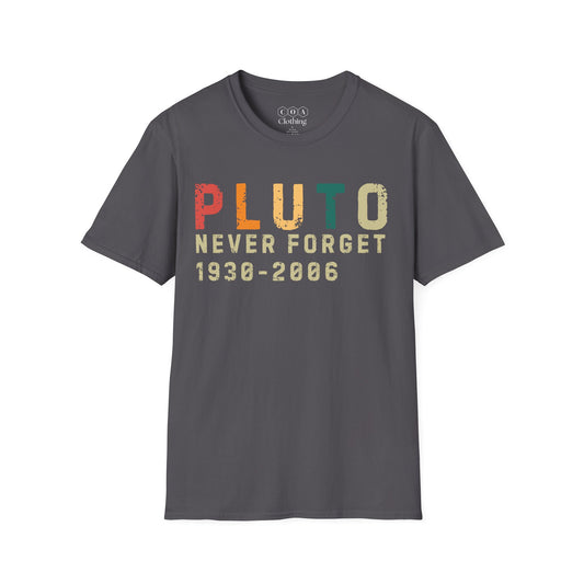 Pluto Never Forget 1930-2006 T-shirt